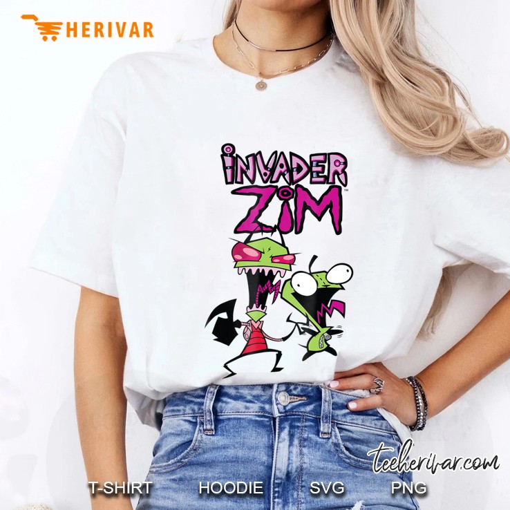Nickelodeon Invader Zim And Gir Ladies Tee