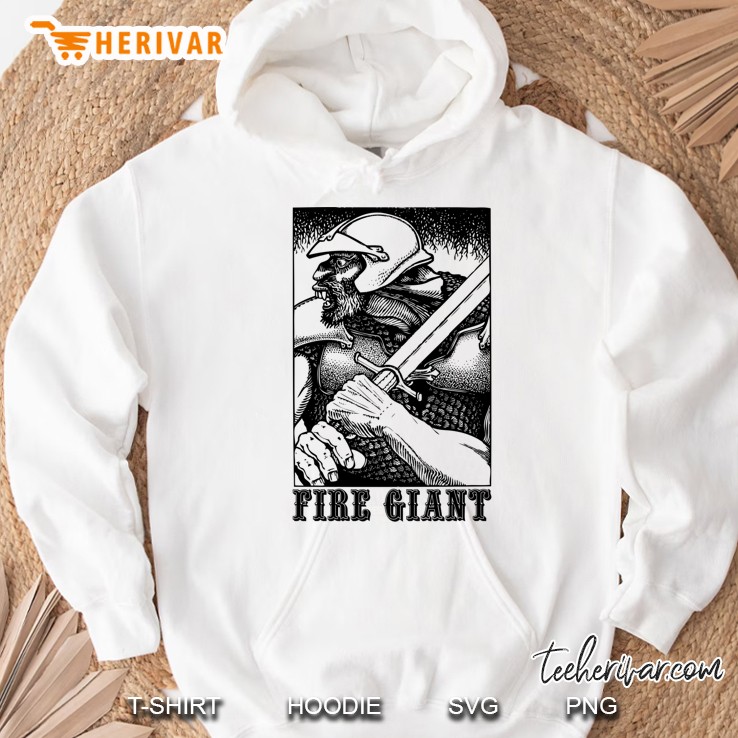 Ad&D Fire Giant Baseball ¾ Sleeve Hoodie