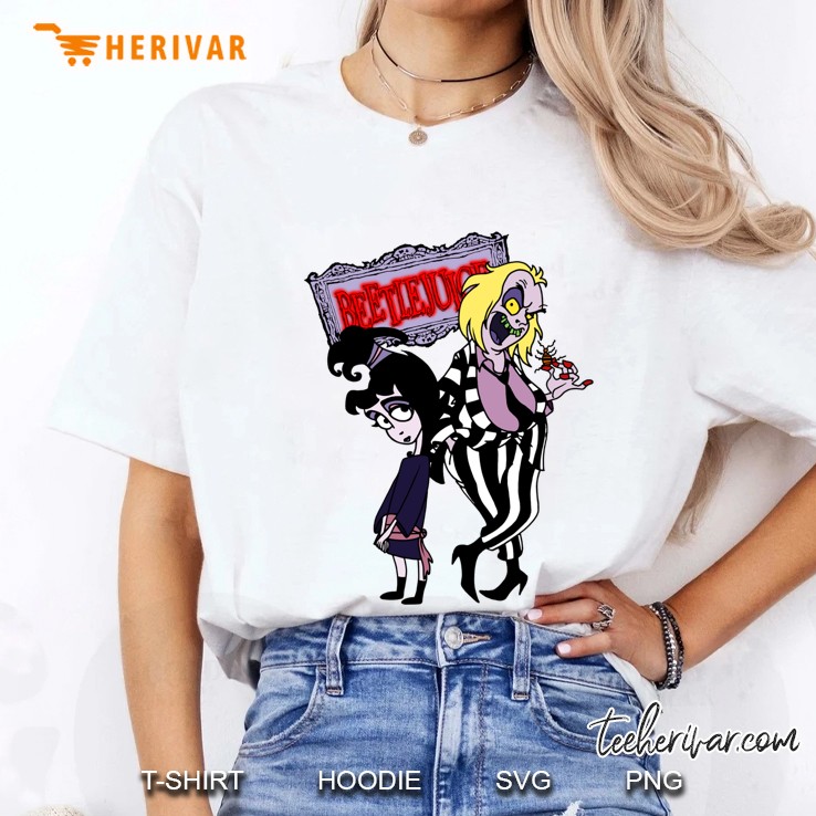 Beetlejuice - Lydia & Beetlejuice Group 01 Baseball ¾ Sleeve Ladies Tee