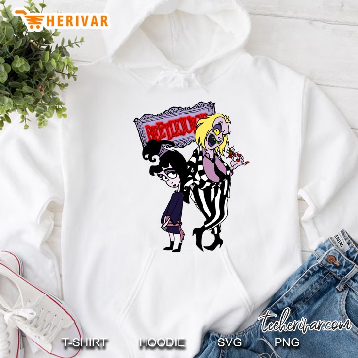 Beetlejuice - Lydia & Beetlejuice Group 01 Baseball ¾ Sleeve Hoodie