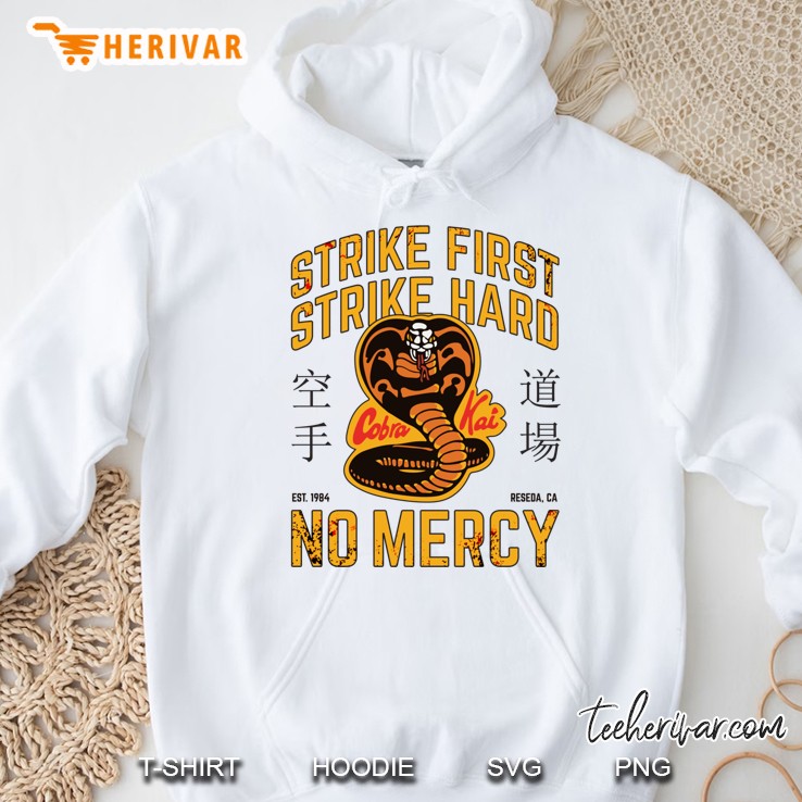 Cobra Kai - Strike First, Strike Hard Slim Fit Hoodie