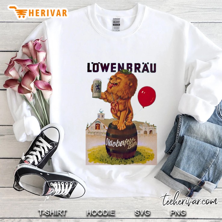 German Oktoberfest Party With Lowenbrau Lion Classic Sweatshirt