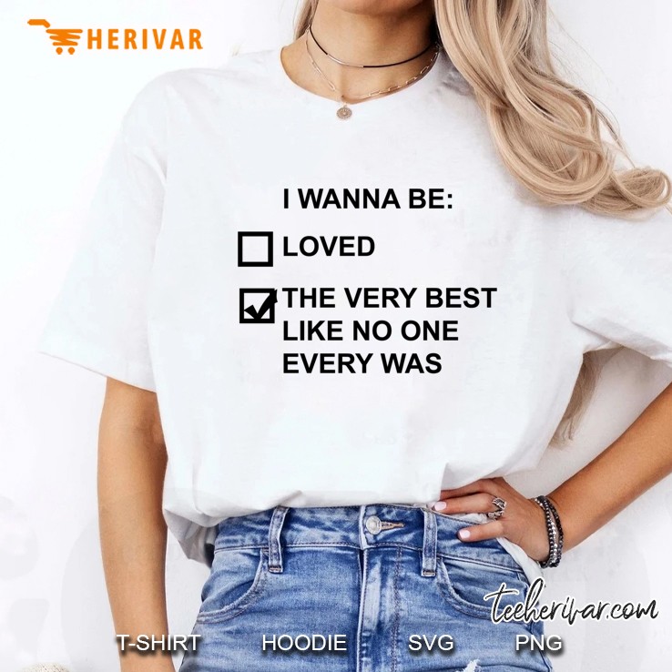 I Wanna Be (Black Text) Slim Fit Ladies Tee