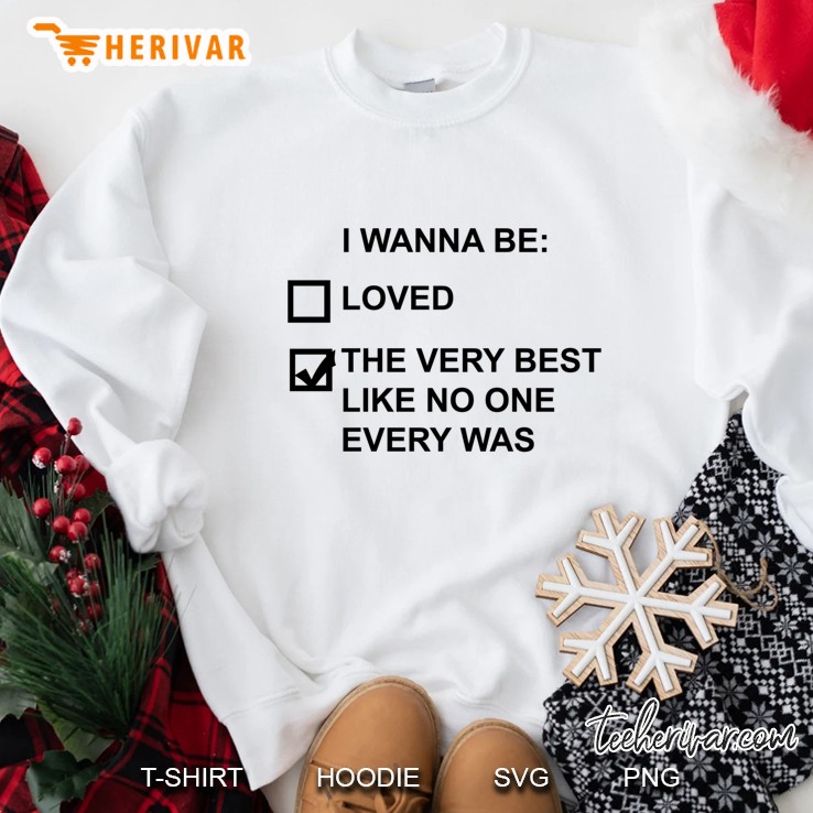I Wanna Be (Black Text) Slim Fit Sweatshirt