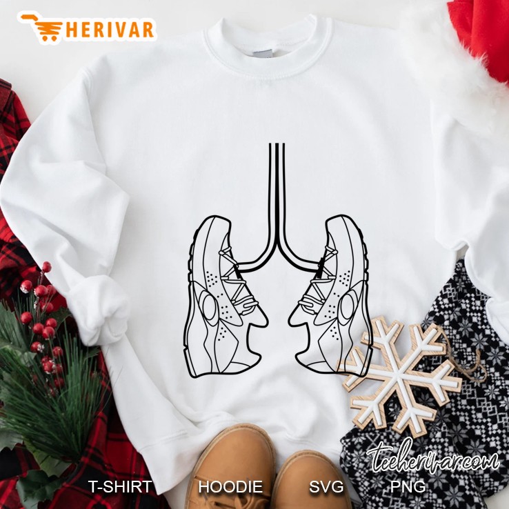 Running Shoe Lungs Sweatshirt
