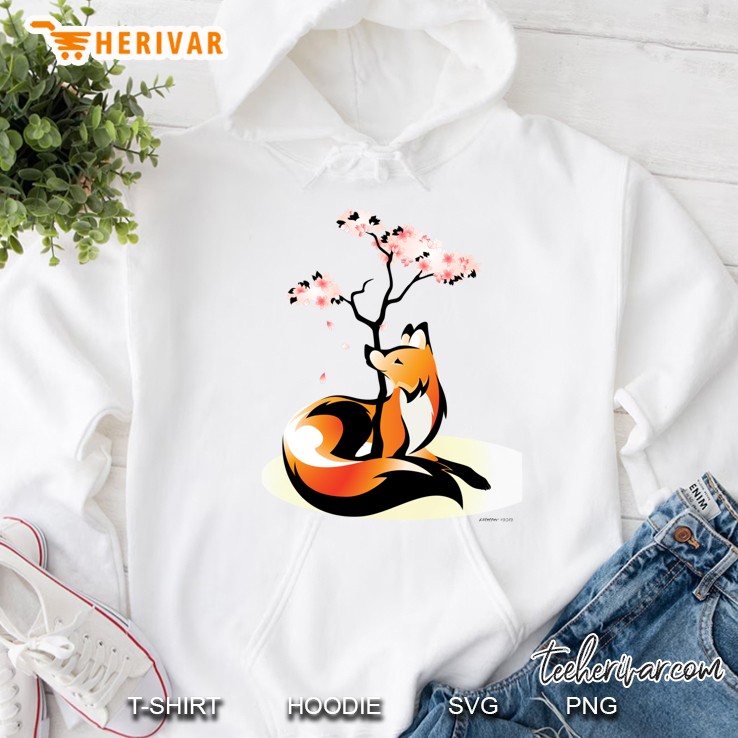 Sakura Kitsune Hoodie