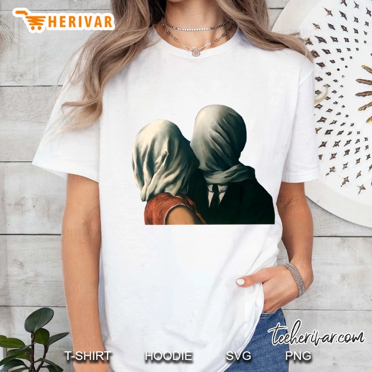 The Lovers Rene Magritte Surreal Painting Art Lover Ladies Tee