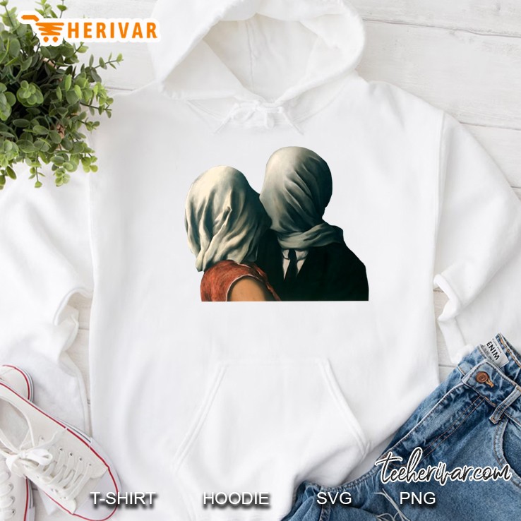 The Lovers Rene Magritte Surreal Painting Art Lover Hoodie