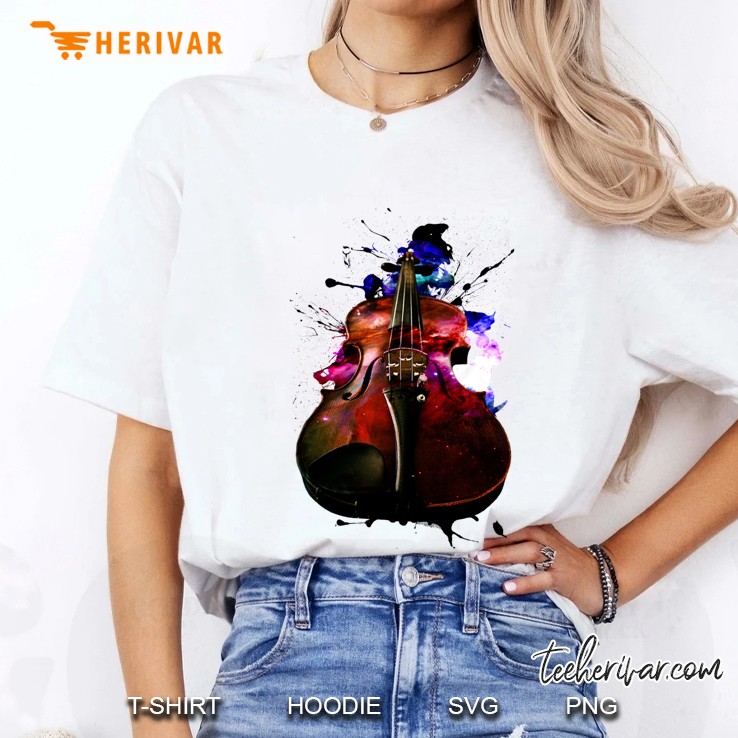 Violin Nebula Ladies Tee