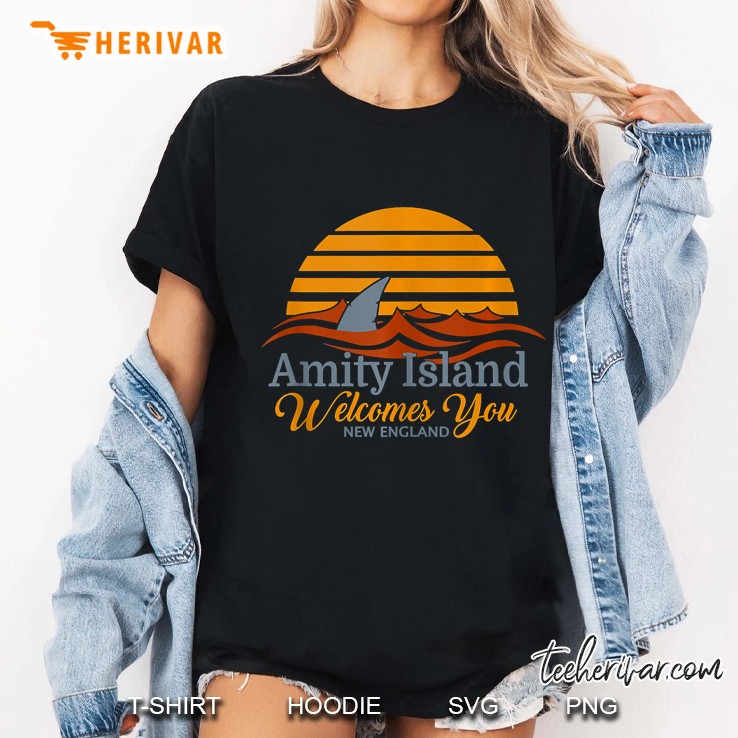 Amity Island Tees Quint S Shark Fishing Tank Top Ladies Tee
