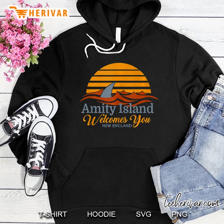 Amity Island Tees Quint S Shark Fishing Tank Top Hoodie