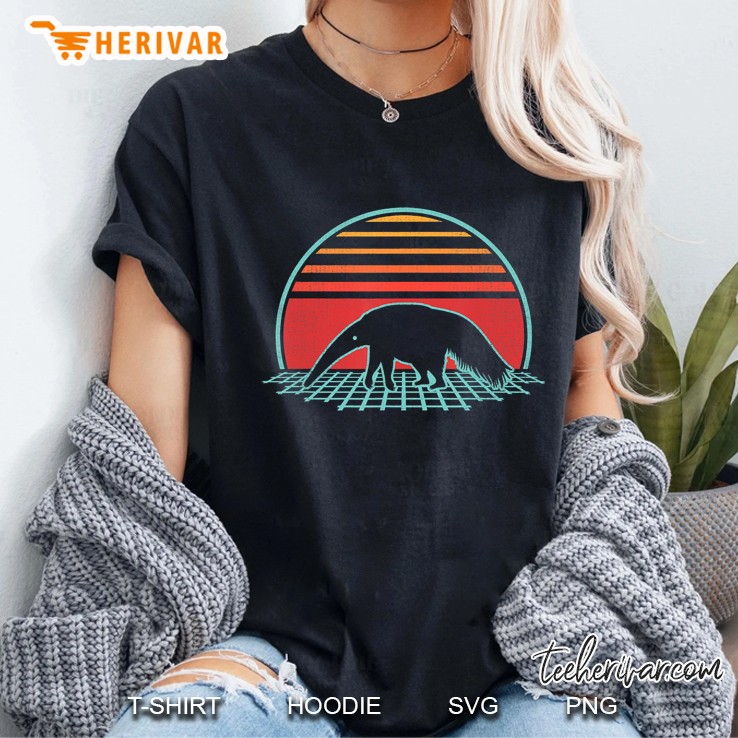 Anteater Retro Vintage 80S Style Animal Lover Gift Ladies Tee