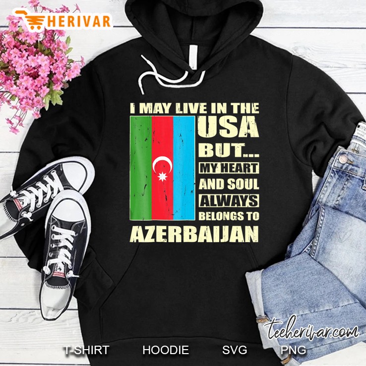 Azerbaijan Flag Patriotic For Azerbaijani Hoodie