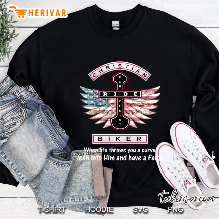 Christian Biker Have Faith Jesus And Motorcycle Sweatshirt