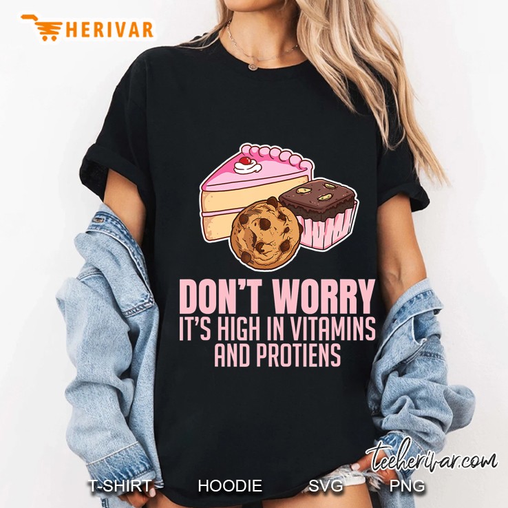 Cupcakes Cookies & Nuts Sweet Dessert Food Funny Hoodie