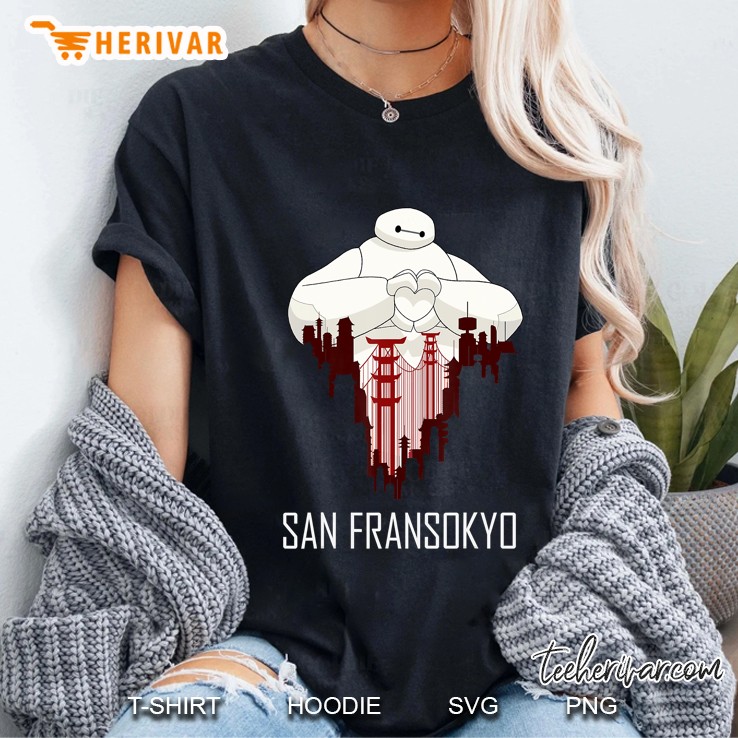 Big Hero 6 Baymax San Fransokyo Love Ladies Tee