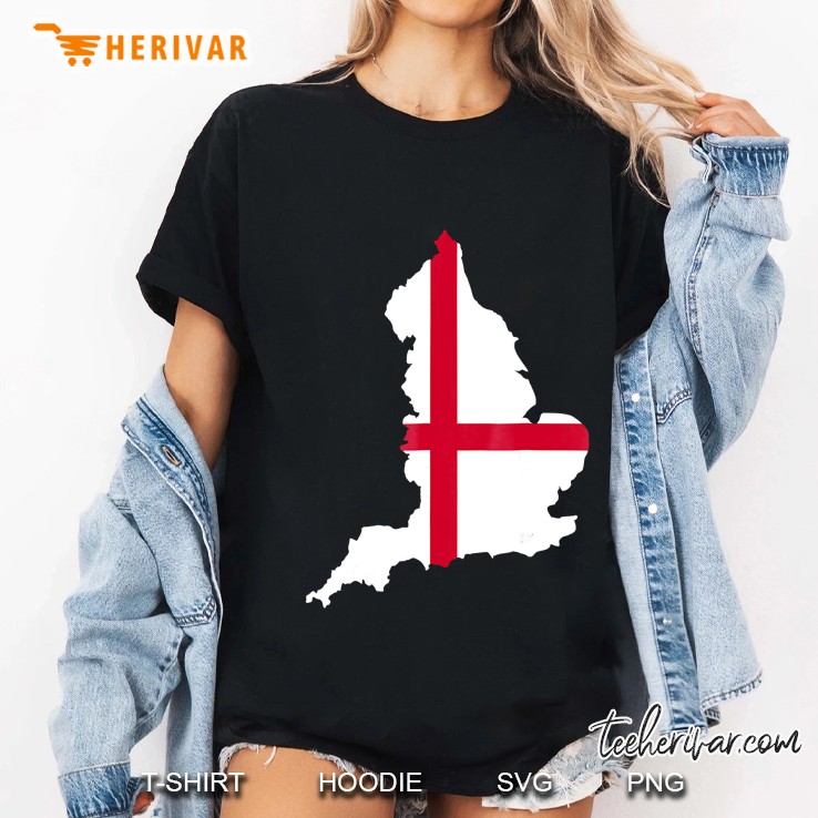 England Map Flag Ladies Tee