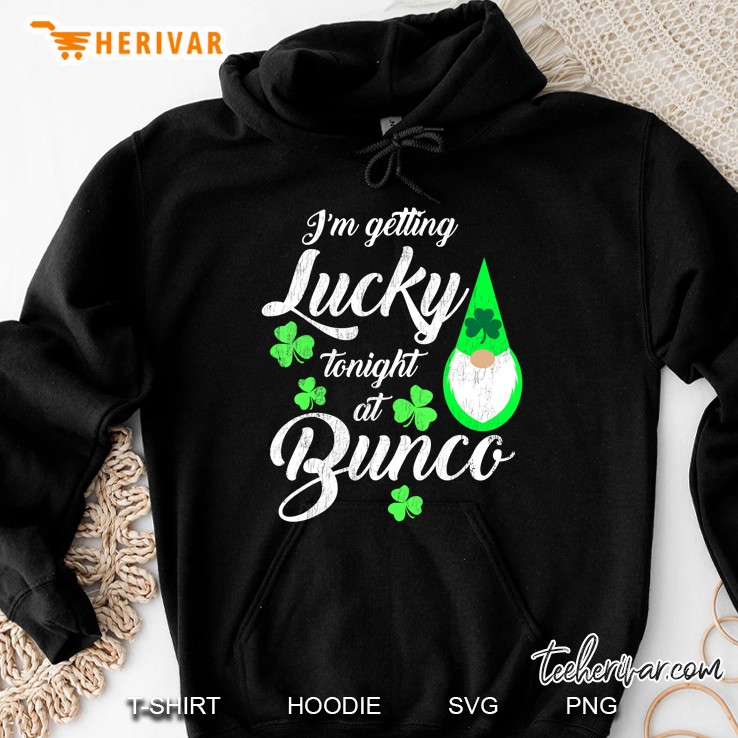 Funny Bunco St. Patrick's Day Gnome Getting Lucky At Bunco Mugs