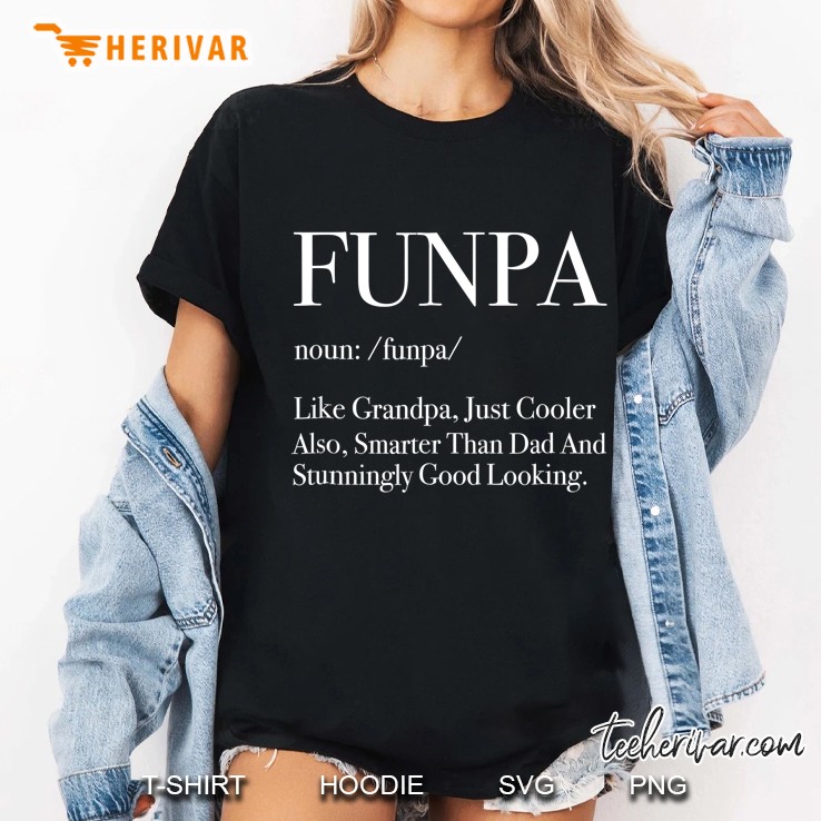 Funpa - Like Grandpa Just Cooler - Funny Slogan Ladies Tee