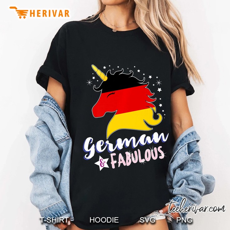 German Unicorn Germany Flag Kids Tshirt Ladies Tee
