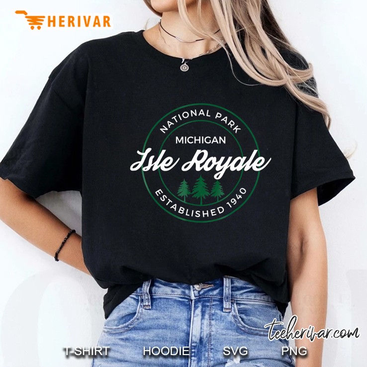 Isle Royale National Park Michigan Ladies Tee