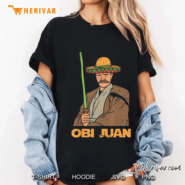 Mexican Obi Juan With Sombrero Funny Movie Parody Ladies Tee