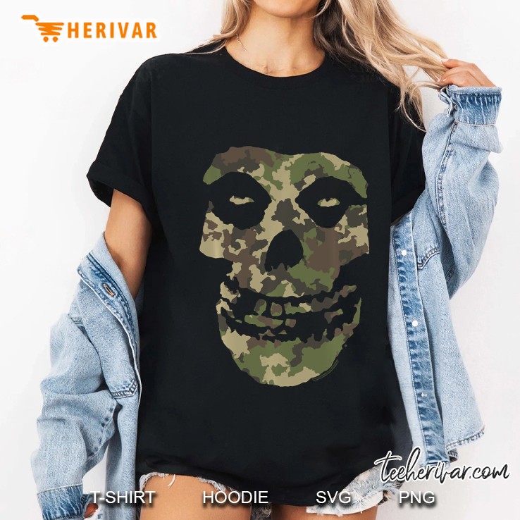 Misfits Camo Skull Ladies Tee