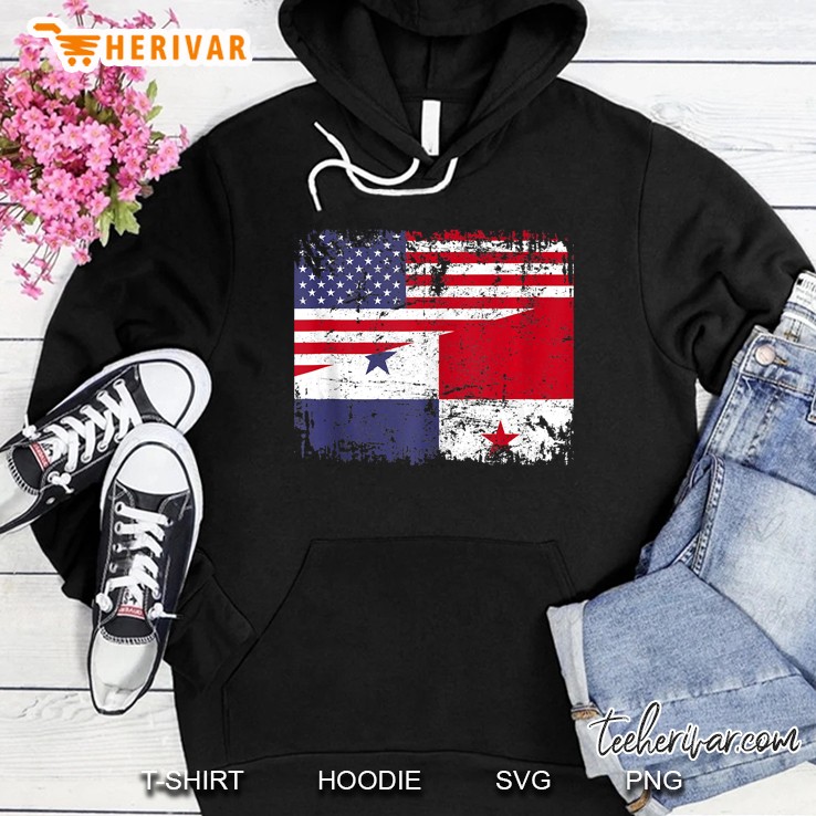 Panamanian Roots Half American Flag Panama Tank Top Hoodie