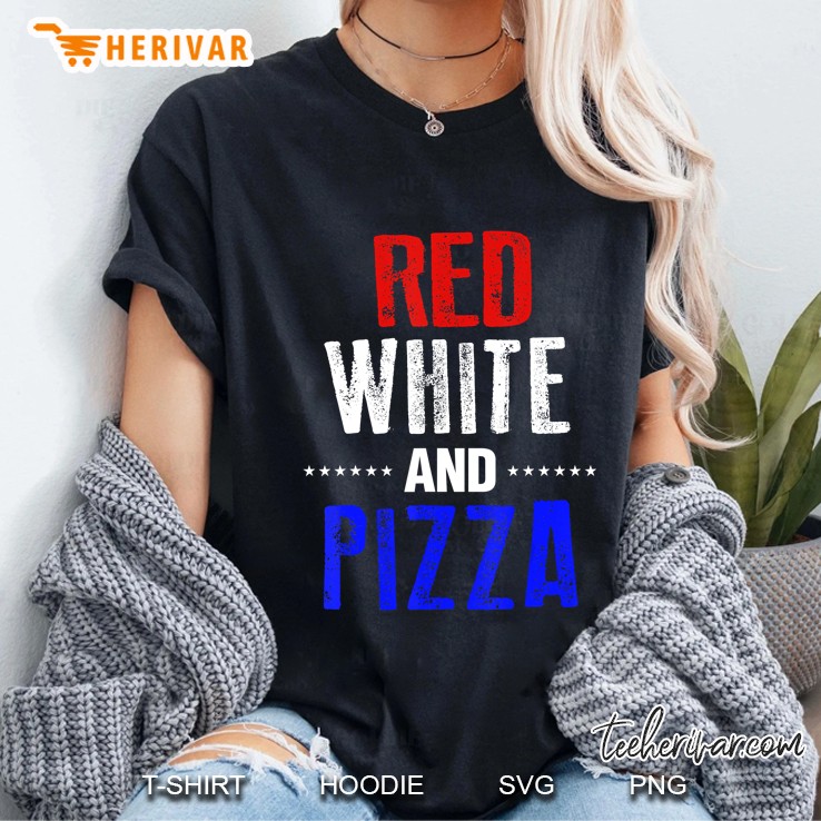 Pizza Food Shirt Funny 4Th Of July Usa America Gift Ladies Tee