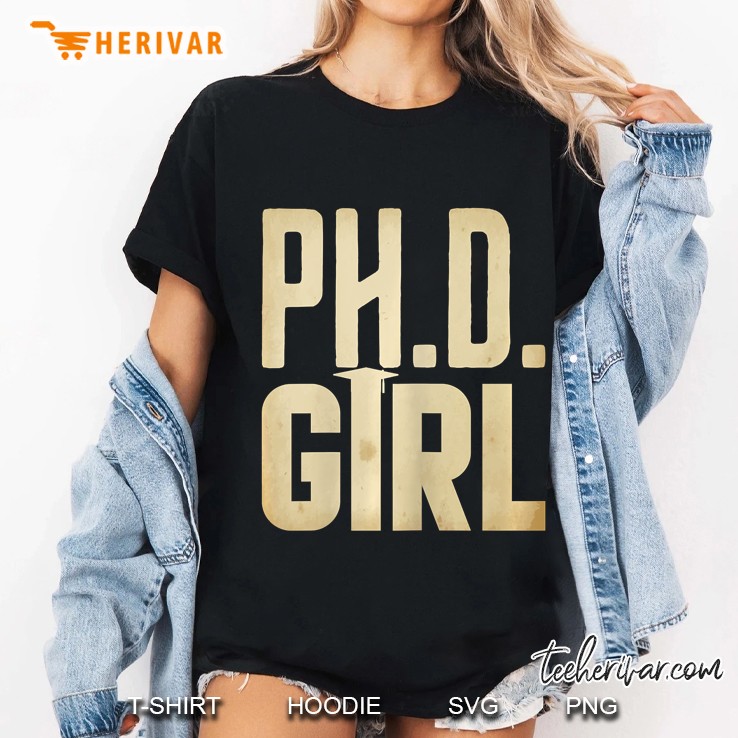 Womens Graduation Gifts Her Friends Class 2020 Ph.D. Girl Vintage Ladies Tee