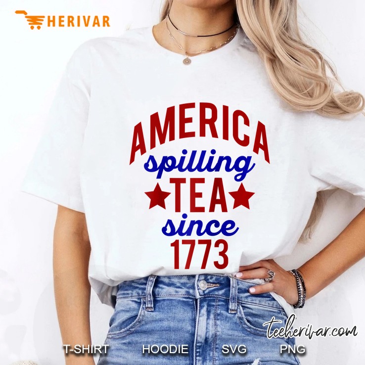 America Spilling Tea Since 1773 July 4 Boston Party Gift Raglan Baseball Tee Ladies Tee