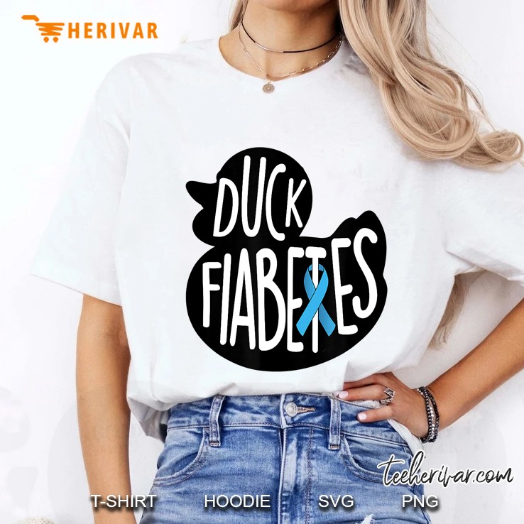 Duck Fiabetes Type1 T1 Diabetes For Men Women Funny Ladies Tee
