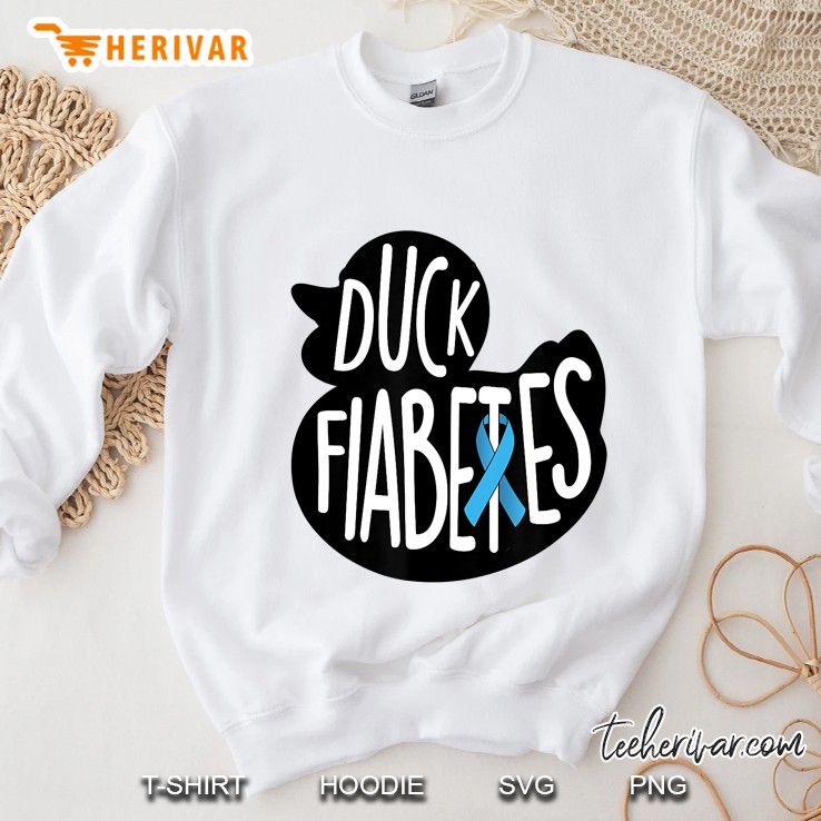 Duck Fiabetes Type1 T1 Diabetes For Men Women Funny Sweatshirt