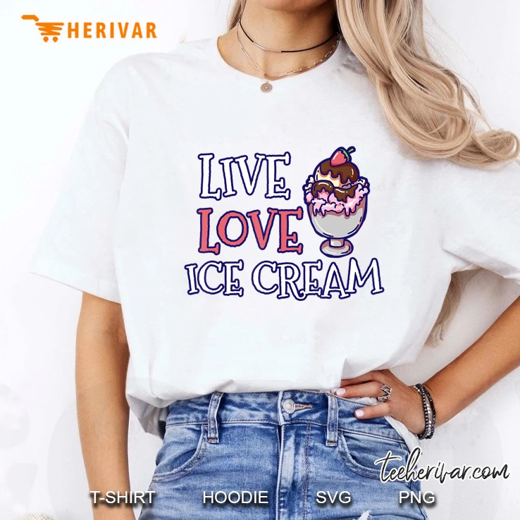 Ice Cream Summer Treats Inspirational Ladies Tee