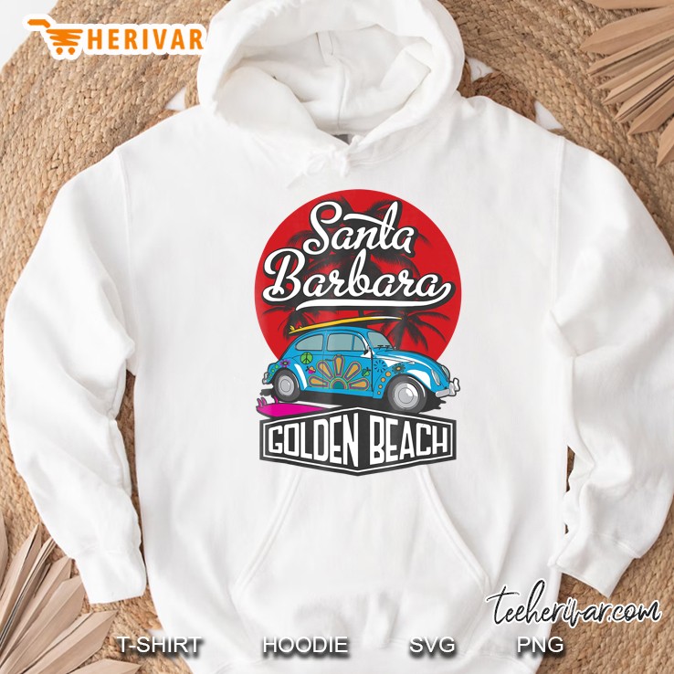 Santa Barbara Golden Beach - Summer Graphic Tshirt Hoodie