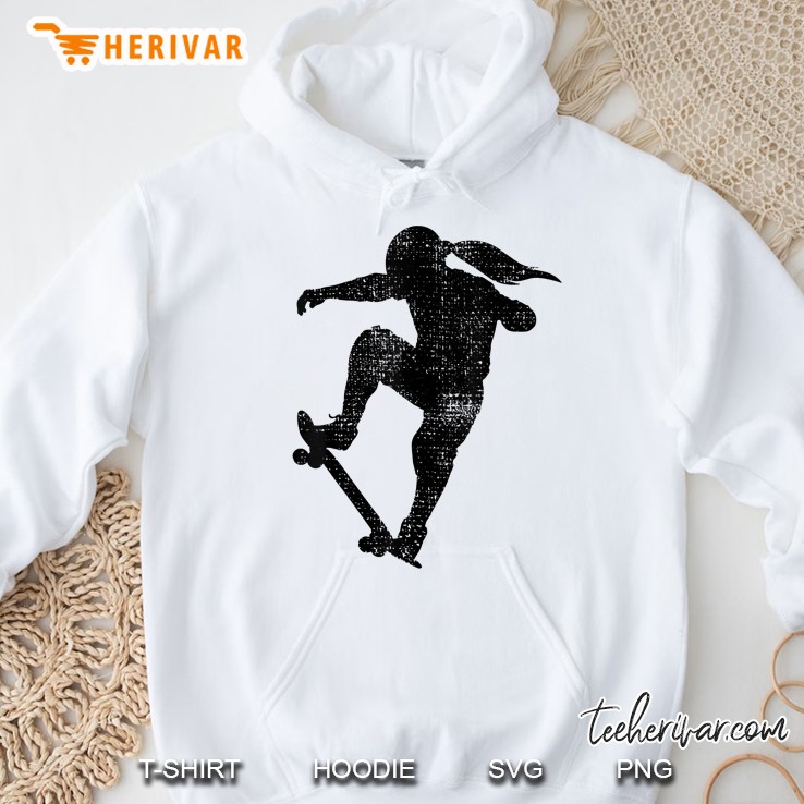 Skater Girl Skateboarding Tshirt Skateboard Tee Hoodie