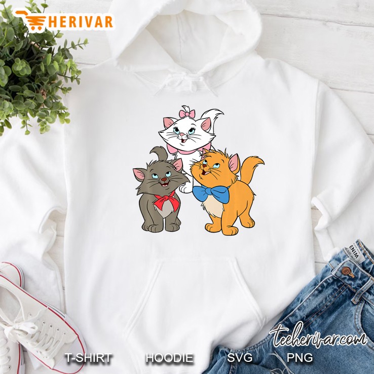 Women, Girls Marie Cat Cartoon Tee, Aristocats Kitten Gift Premium Hoodie