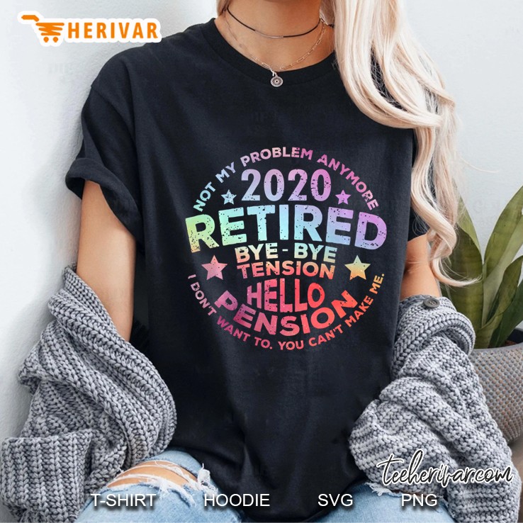 Cool 2020 Retired Shirt Funny Retiree Gag Gift Retirement Hoodie