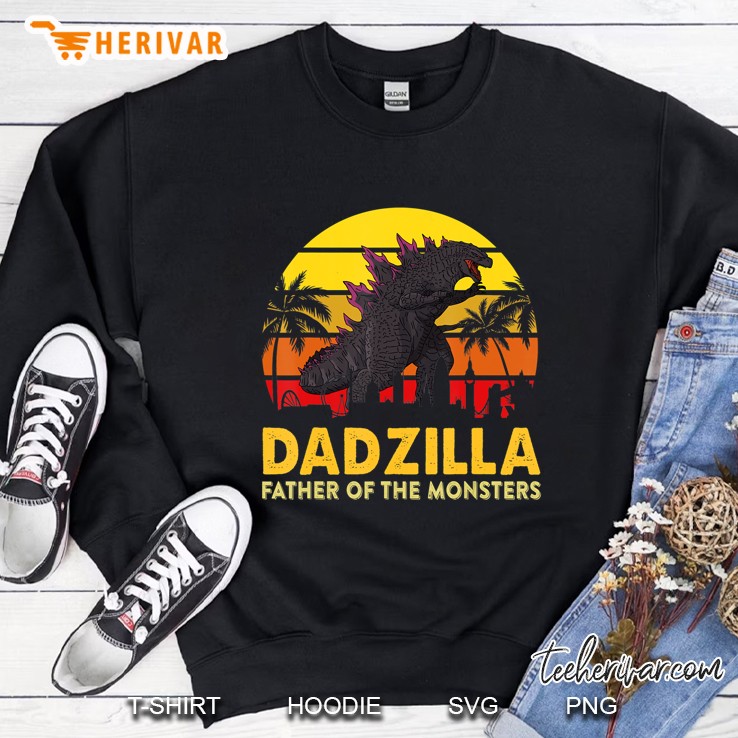 Dadzilla Father Of The Monsters Retro Birthday Gift For Dad Mugs