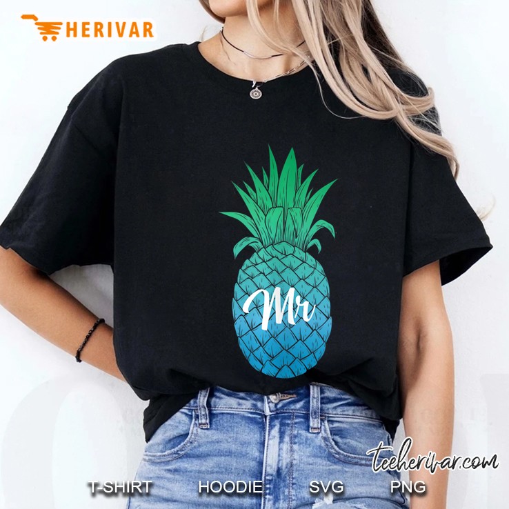 Hawaii Pineapple Aloha Husband Mr Honeymoon Couple Matching Tank Top Ladies Tee
