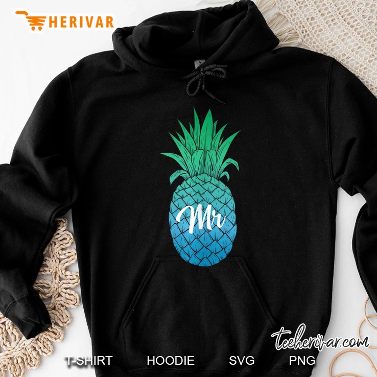Hawaii Pineapple Aloha Husband Mr Honeymoon Couple Matching Tank Top Hoodie