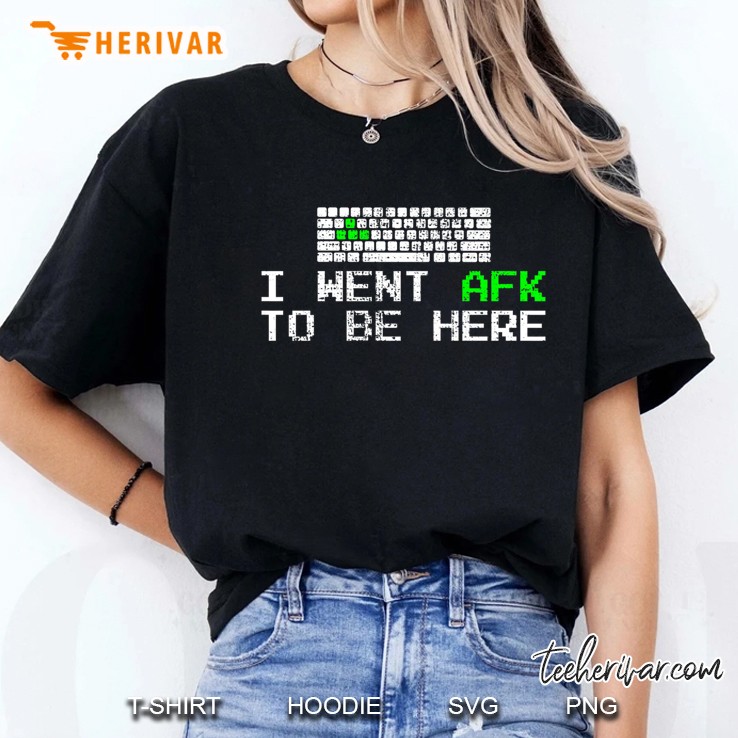 I Went Afk To Be Here Gamer Gaming Computer Video Games Premium Ladies Tee