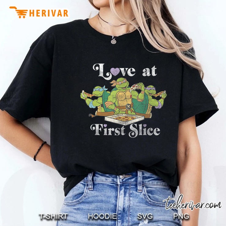 Nickelodeon Teenage Mutant Ninja Turtles Pizza Love Ladies Tee