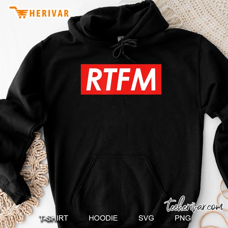 Rtfm Shirt Tech Support Helpdesk Gift Hoodie