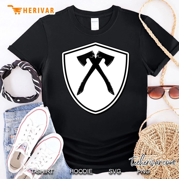 Viking Shield Axe Throwing Vintage Graphic Shirt