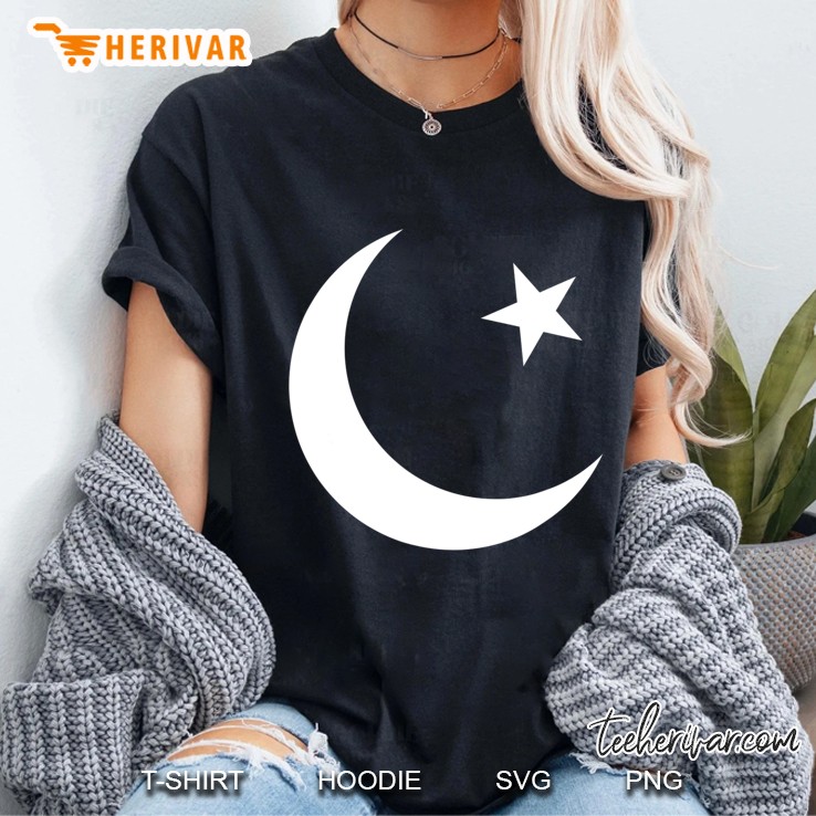 White Star Crescent Pakistan Turkey Flag 14 August Retro Dna Ladies Tee