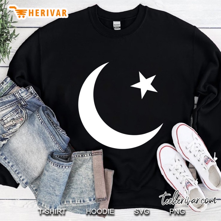 White Star Crescent Pakistan Turkey Flag 14 August Retro Dna Sweatshirt