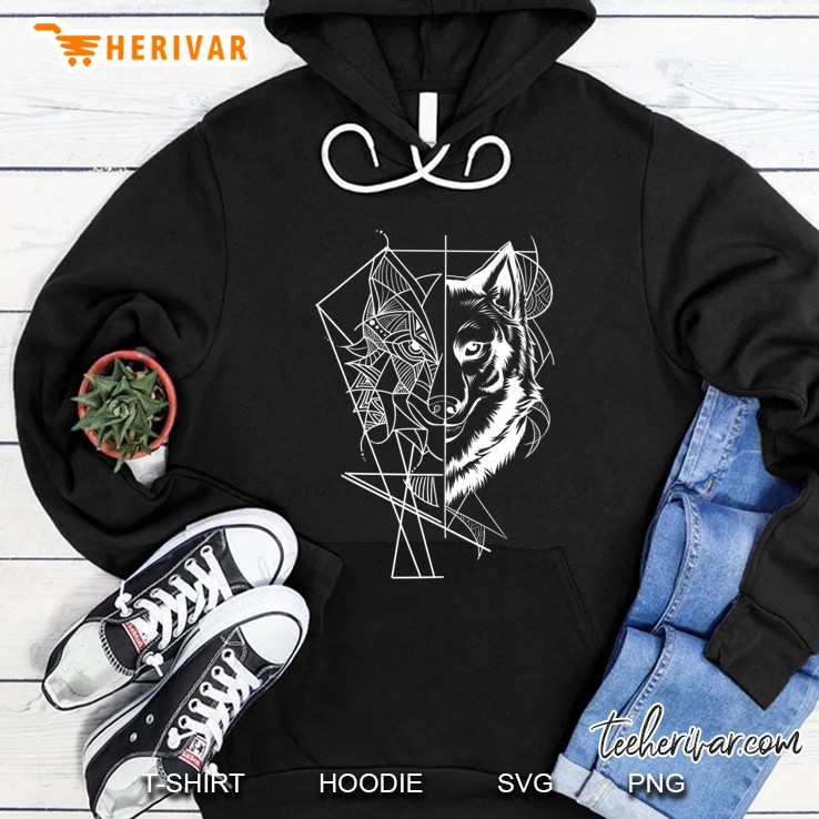 Wolf Gift Product Awesome Geometric Wolf Tank Top Hoodie