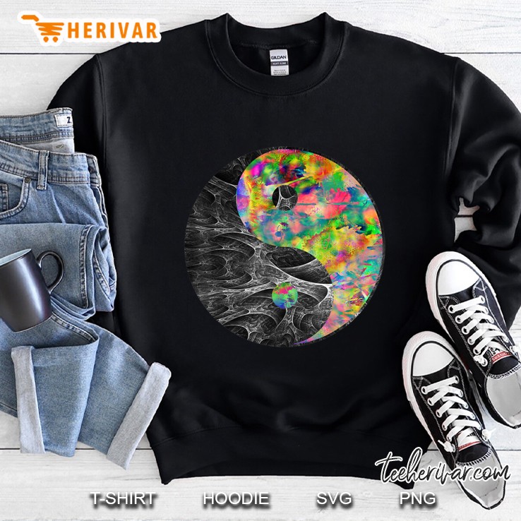 Yin Yang Psychedelic Vintage Chinese Tai Chi Symbol Sweatshirt