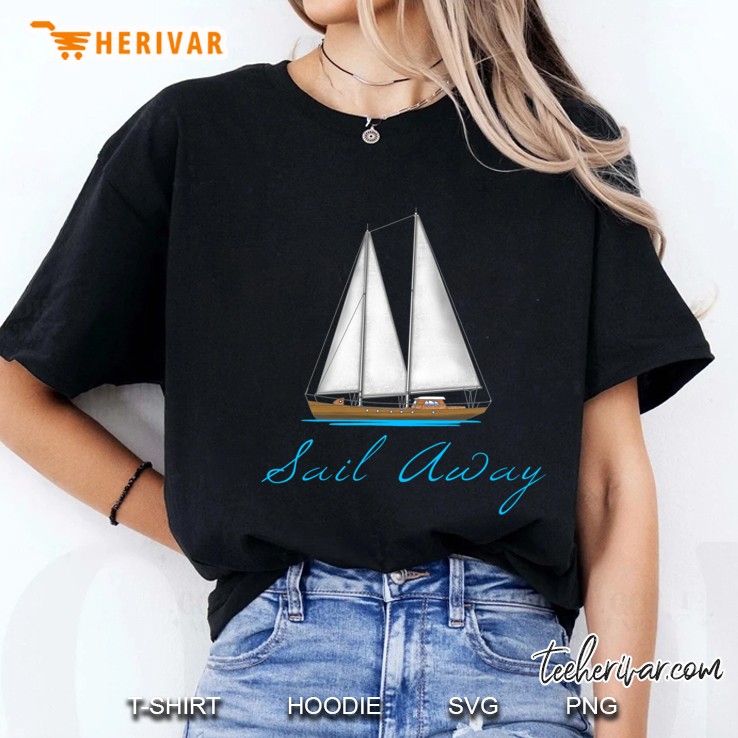 Nautical Sail Away Classic Ladies Tee